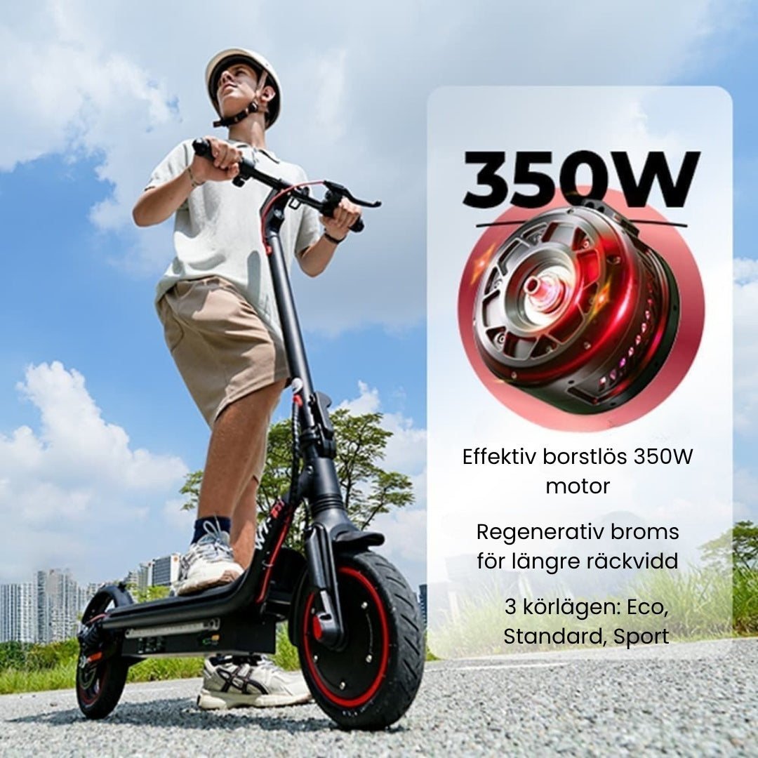 iScooter i9 elscooter – 30 km/h - 25 km räckvidd - 350W Motor