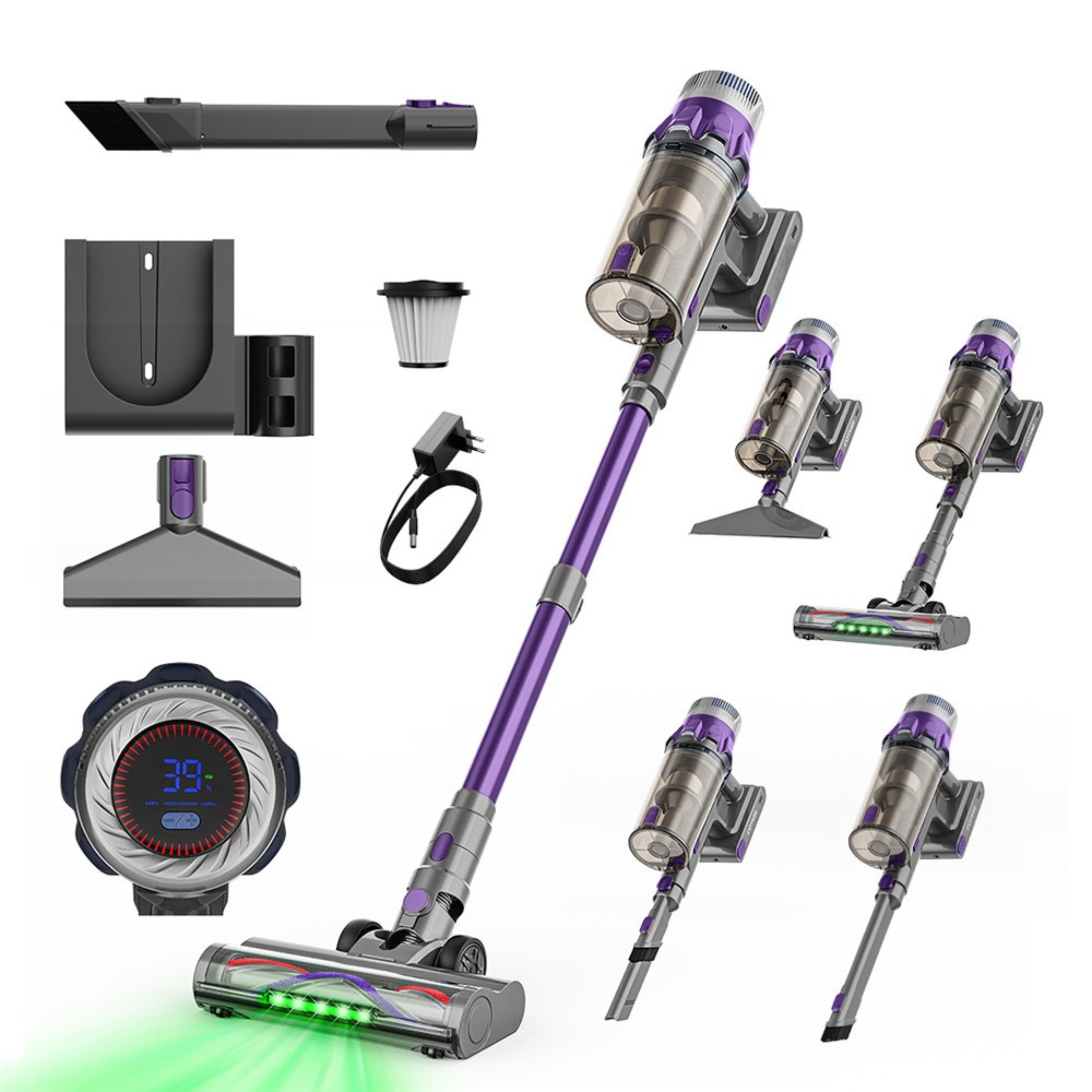 Maxlager V25 - 650W – 60 kPa Avancerad Sladdlös Dammsugare - Skaftdammsugare