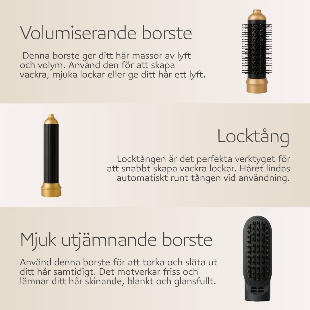 Luvién Pro Multistyler 6-i-1 Hårfön 1400W