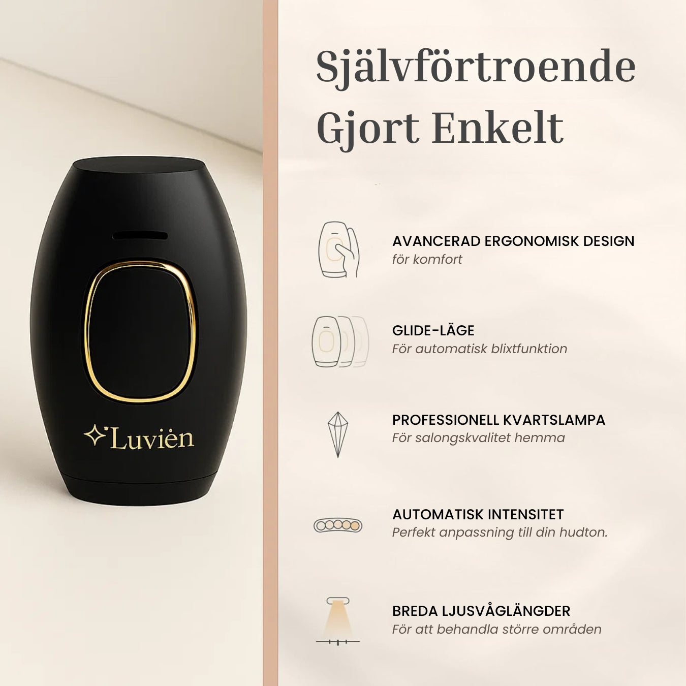 Luvièn IPL Laser - Permanent laserhårfjerning