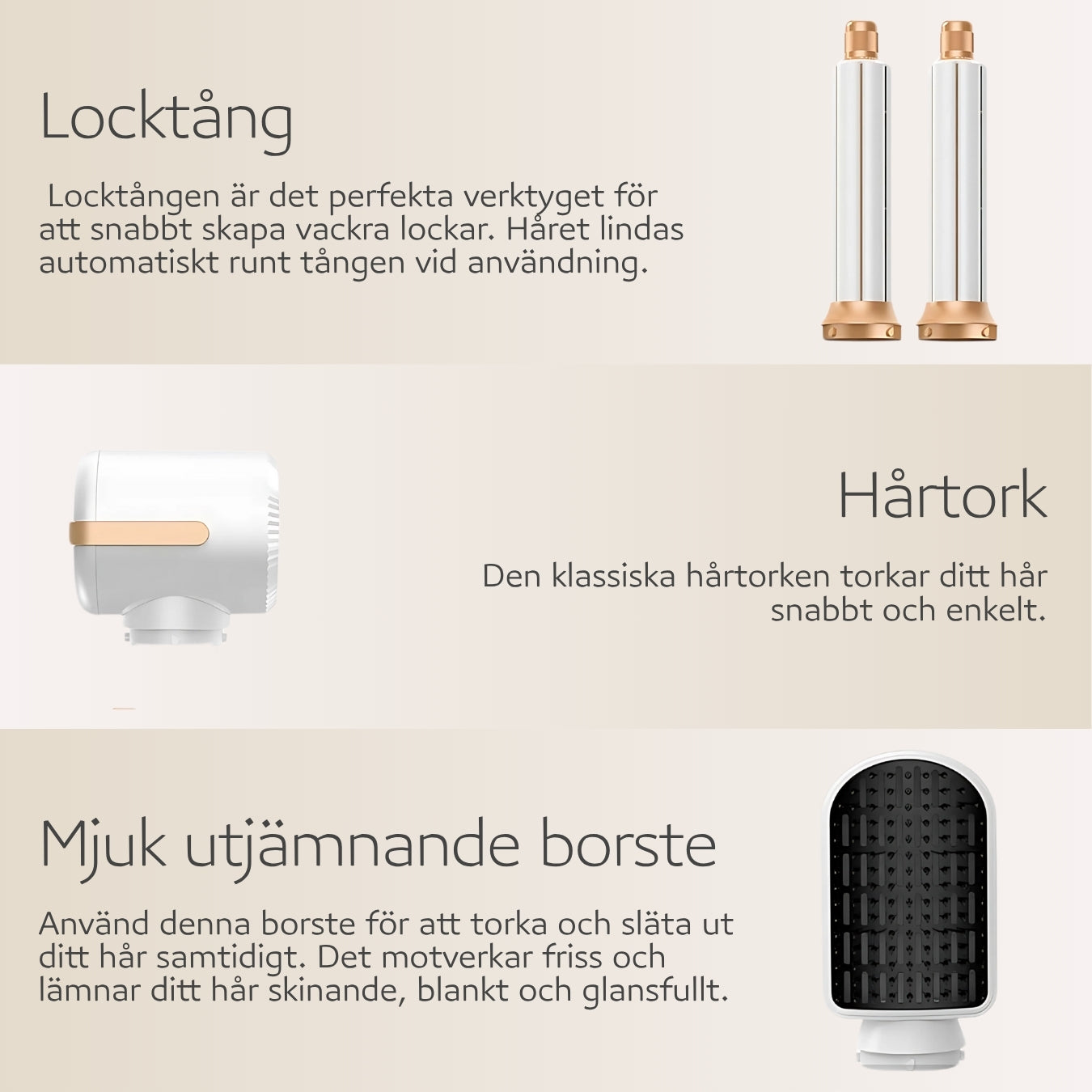 Luvién 7-i-1 Ultra Airstyler | Hårfønere og hårstylere