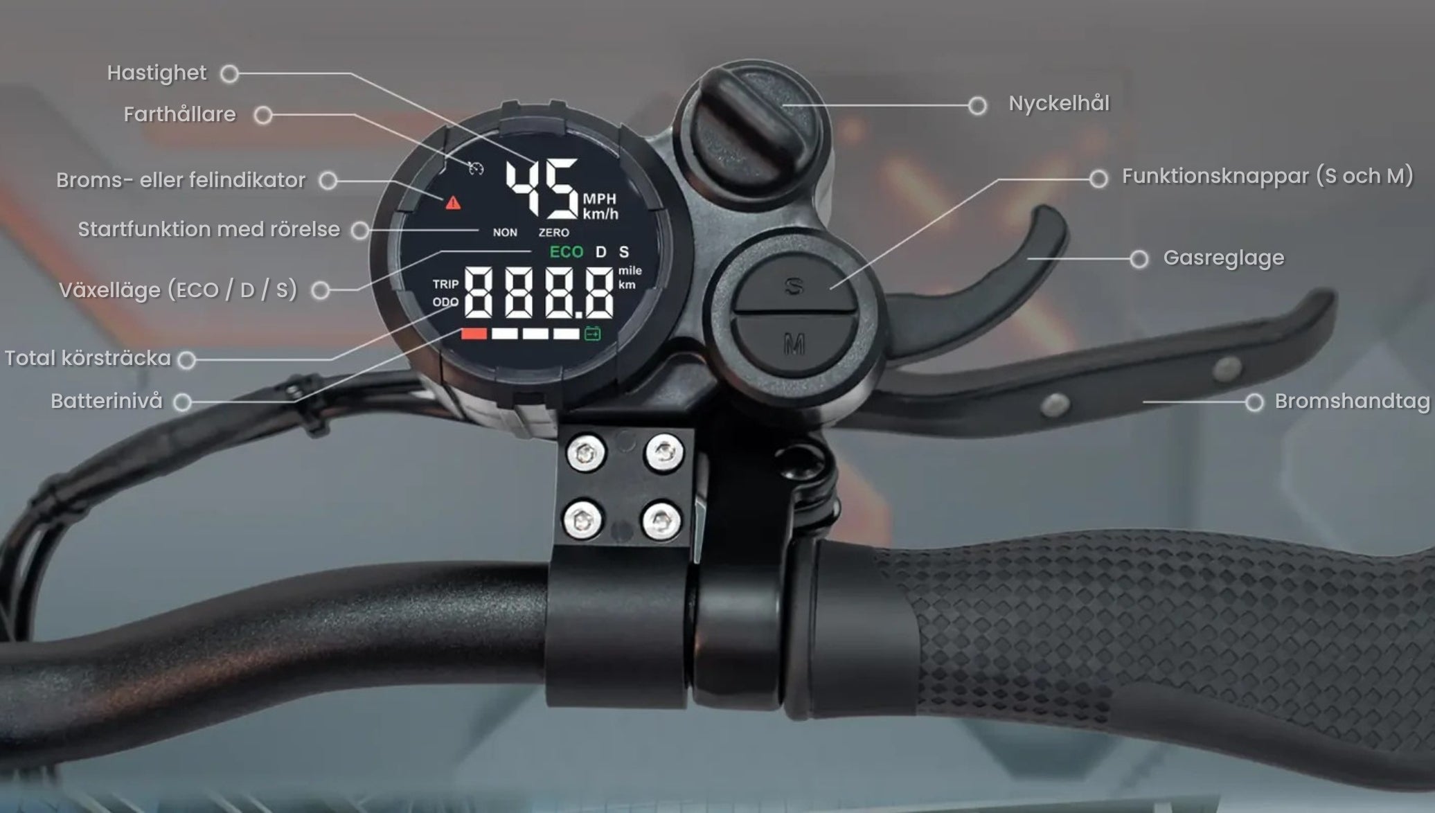 KuKirin M4 Max Elscooter - Top Hastighet 45 km/h - Räckvidd 65 km - 800W - El sparkcyckel