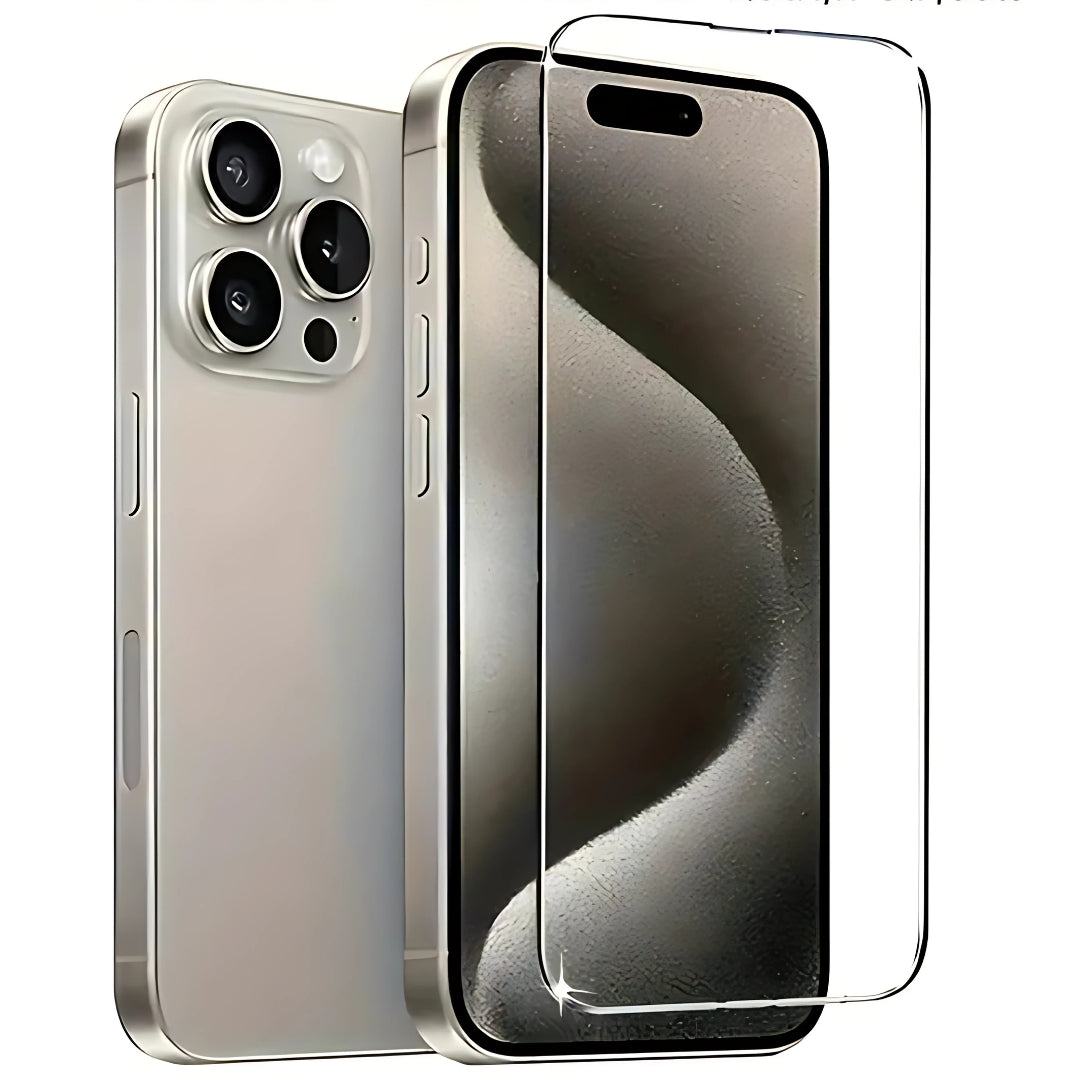 3-pak iPhone hærdet glas gennemsigtig installationssæt