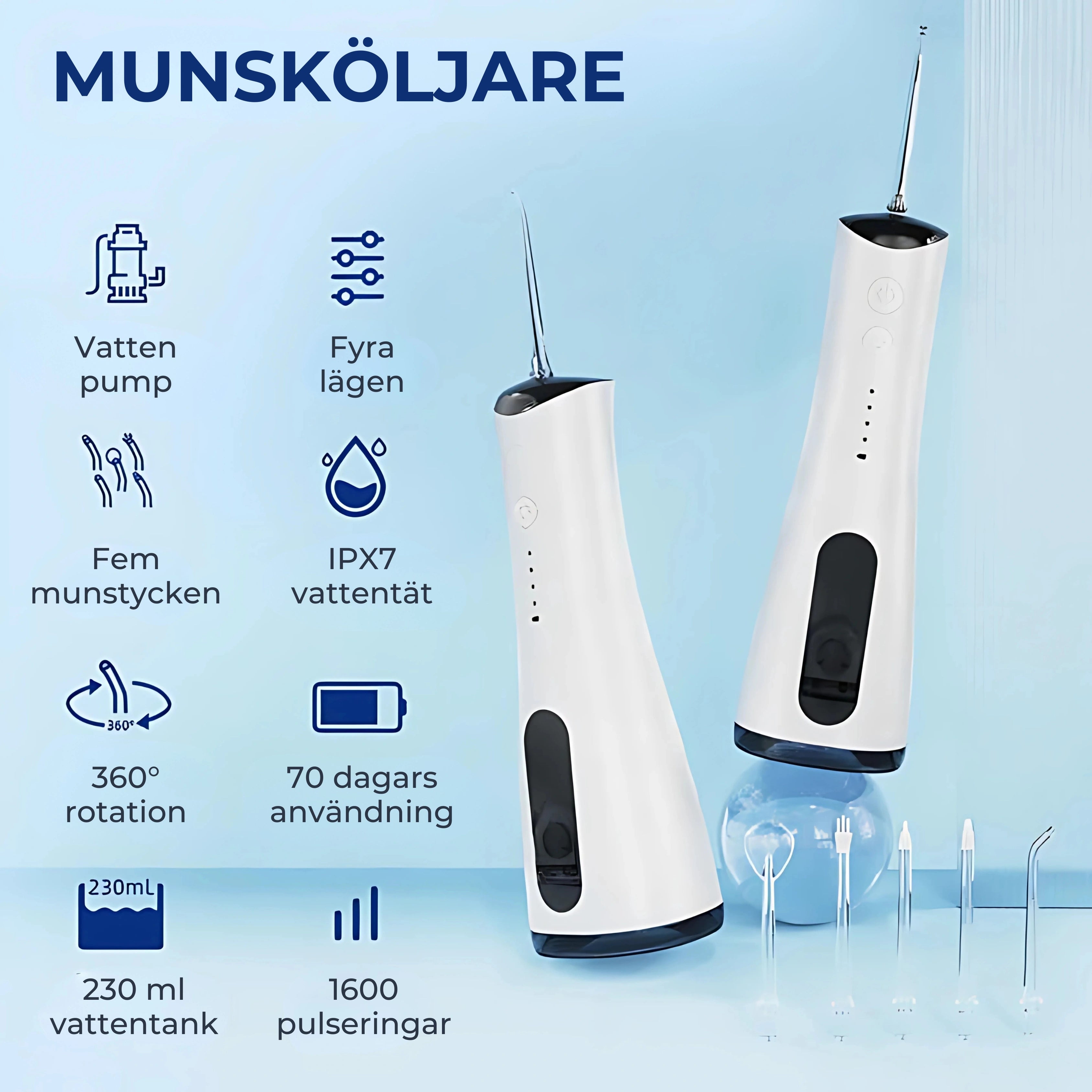 Dentivas Siillk Waterflosser - Interdentalbørstning