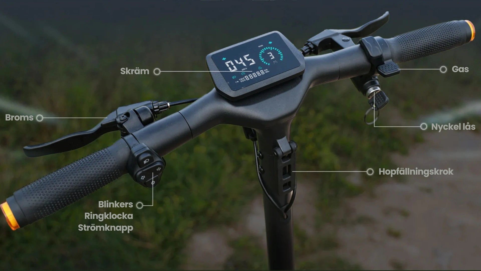 KuKirin A1 Elektrisk Scooter - Toppfart 45 km/t - Rekkevidde 45 km - Elektrisk Scooter