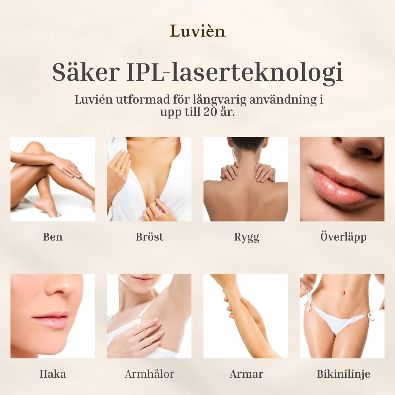Luvièn IPL Laser - Permanent laserhårfjerning