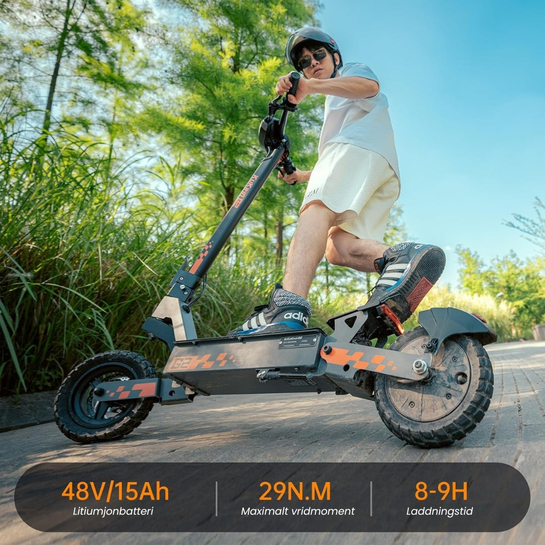 2025 KuKirin G2 elektrisk sparkesykkel | Rekkevidde 55 km - Makshastighet 45 km/t