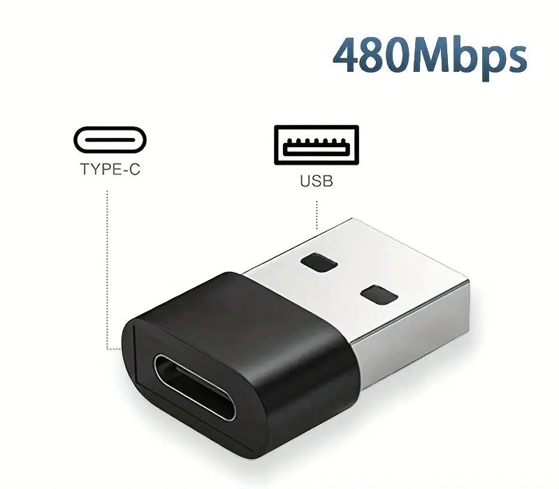 USB-C till USB-A Adapter 450Mbps - Snabb Dataöverföring