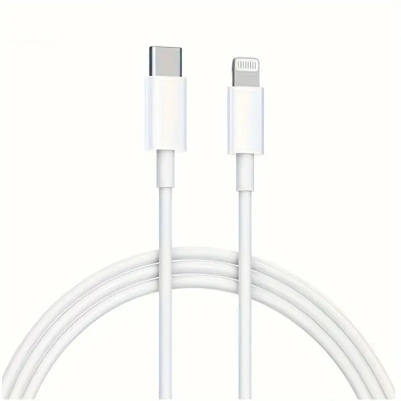 iPhone USB-C till Lightning Kabel 1m 2m 3m Vit – MFI-Certifierad Snabbladdare