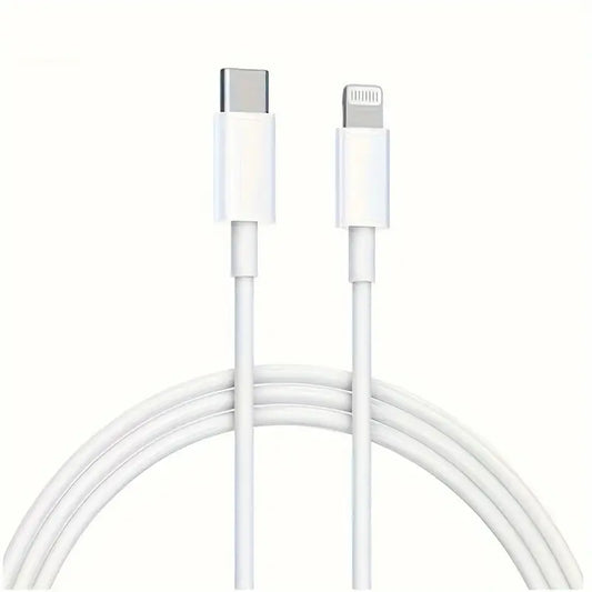 iPhone USB-C till Lightning Kabel 1m 2m 3m Vit – MFI-Certifierad Snabbladdare