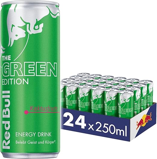 24 x Red Bull Energidryck Kaktus Grön Edition 250 ml