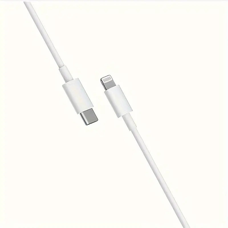 iPhone USB-C till Lightning Kabel 1m 2m 3m Vit – MFI-Certifierad Snabbladdare