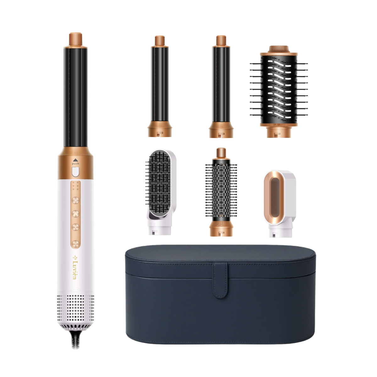 Luvién Pro Multistyler 6-i-1 Hårfön 1400W Vit