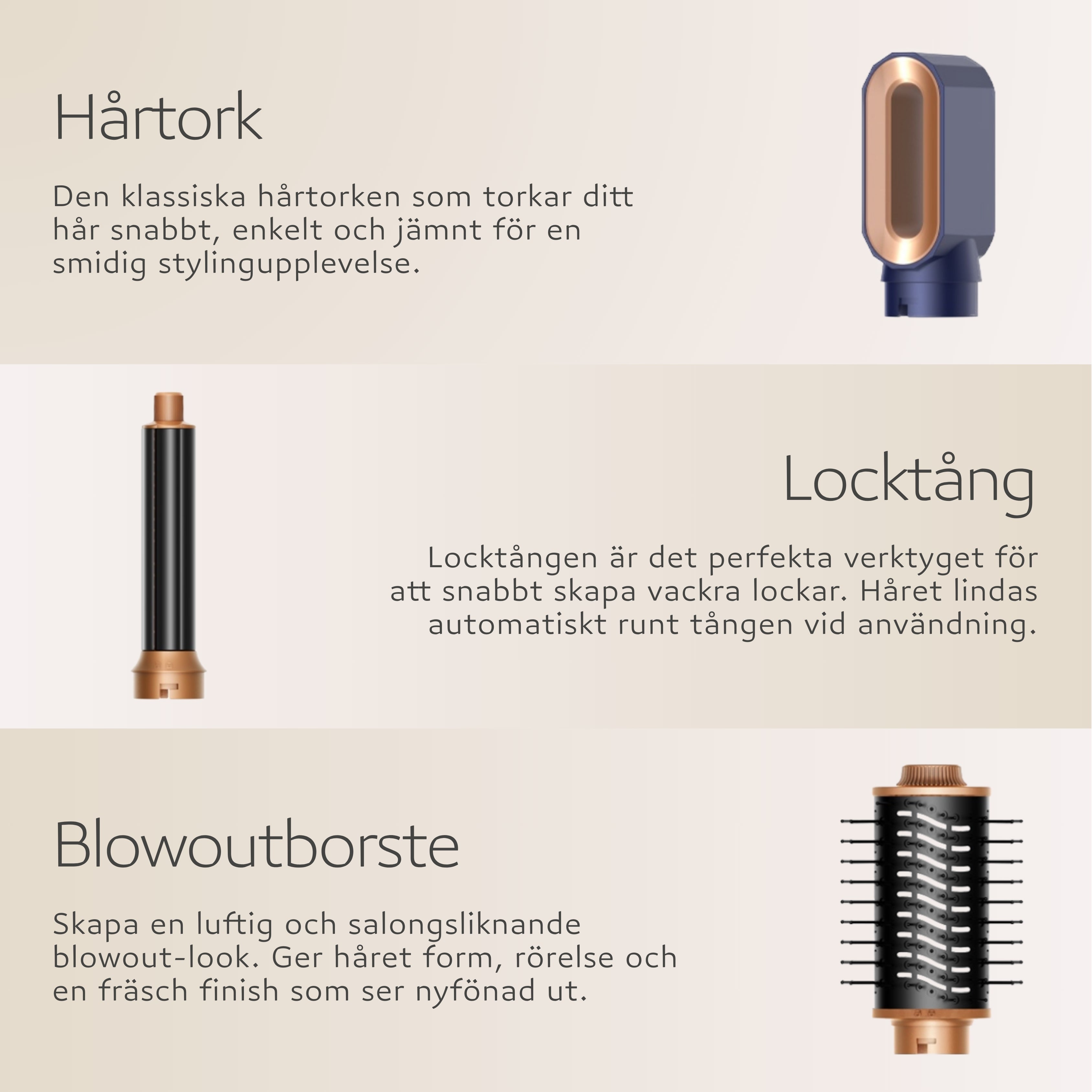 Luvién Pro Multistyler 6-i-1 Hårfön 1400W