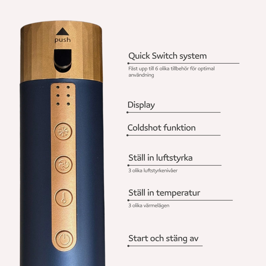 Luvién Pro Multistyler 6-i-1 Hårfön 1400W