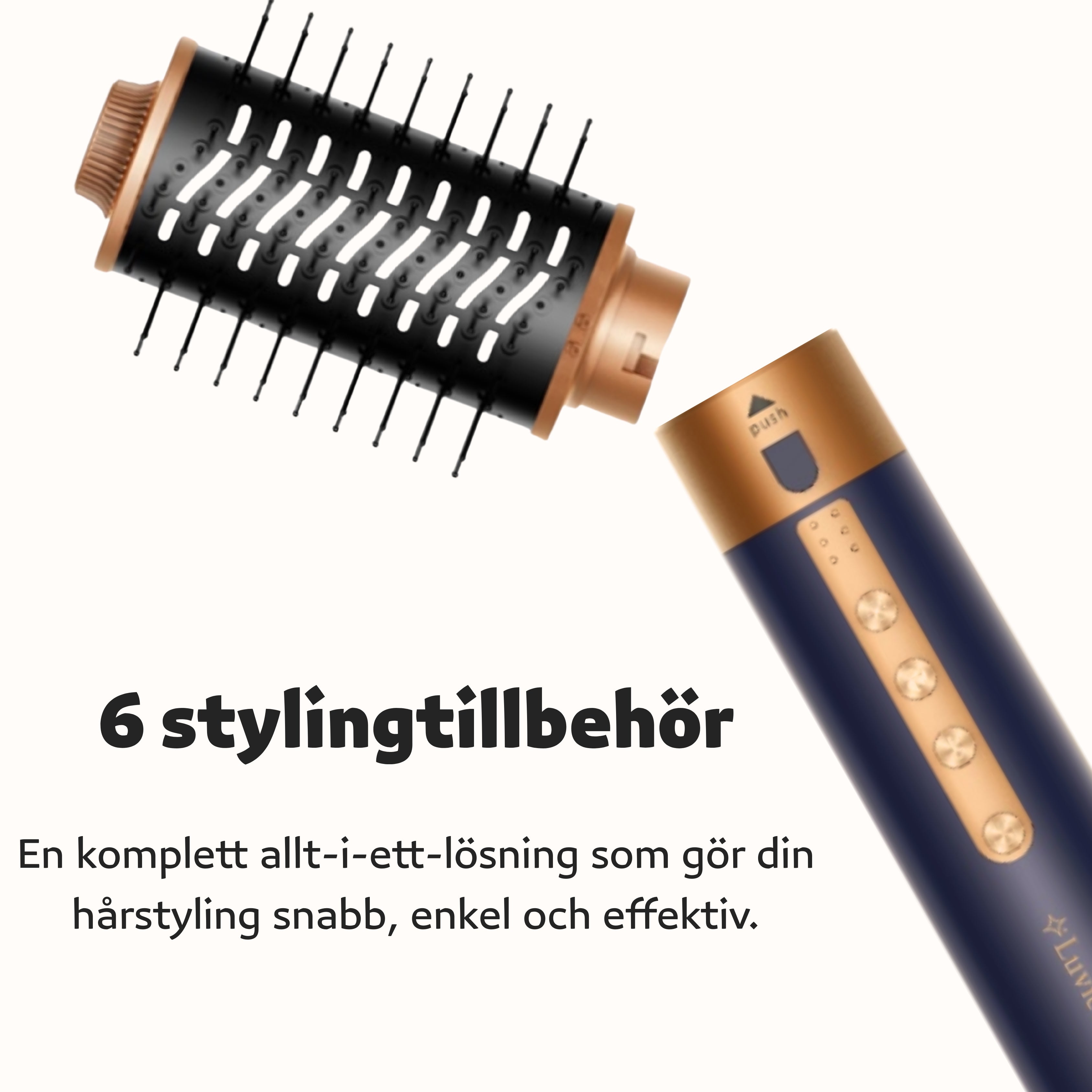 Luvién Pro Multistyler 6-i-1 Hårfön 1400W
