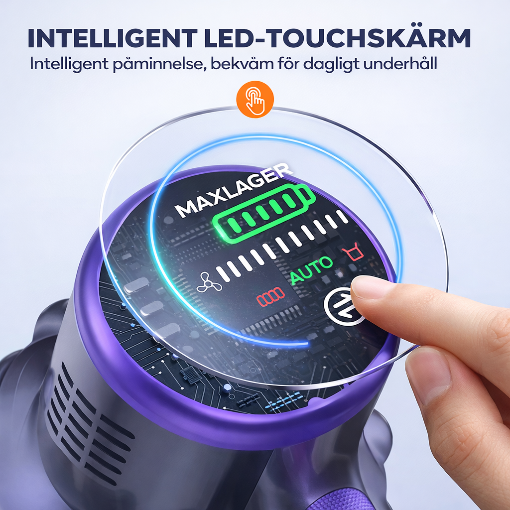 Maxlager VC70 Sladdlös Dammsugare - 450W 38 kPa - Skaftdammsugare