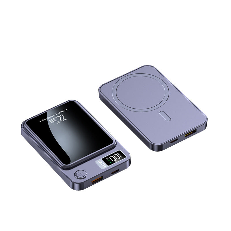 Magnetisk Powerbank 10 000 mAh – Snabbladdning 22.5W med LED-display och MagSafe-stöd