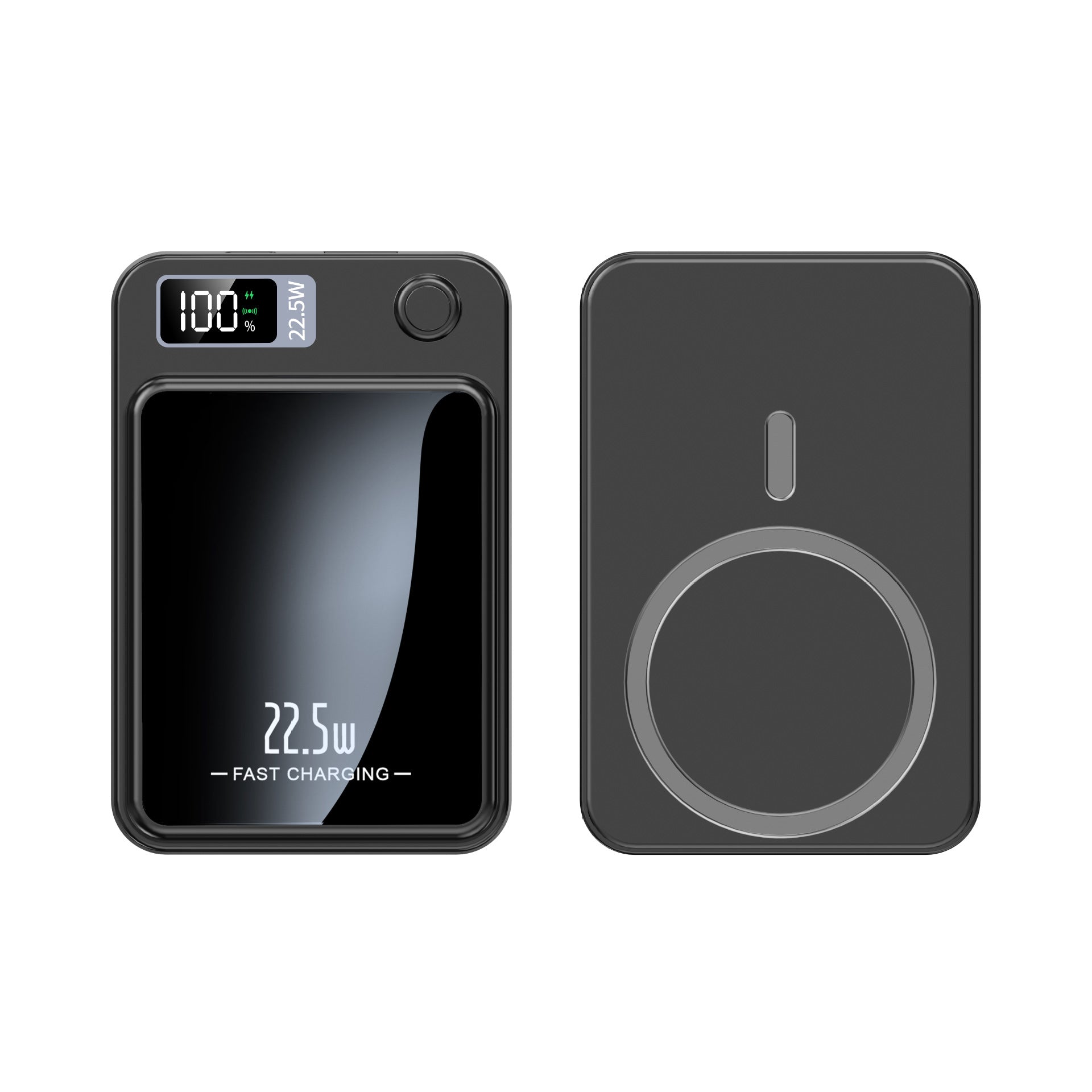 Magnetisk Powerbank 10 000 mAh – Snabbladdning 22.5W med LED-display och MagSafe-stöd