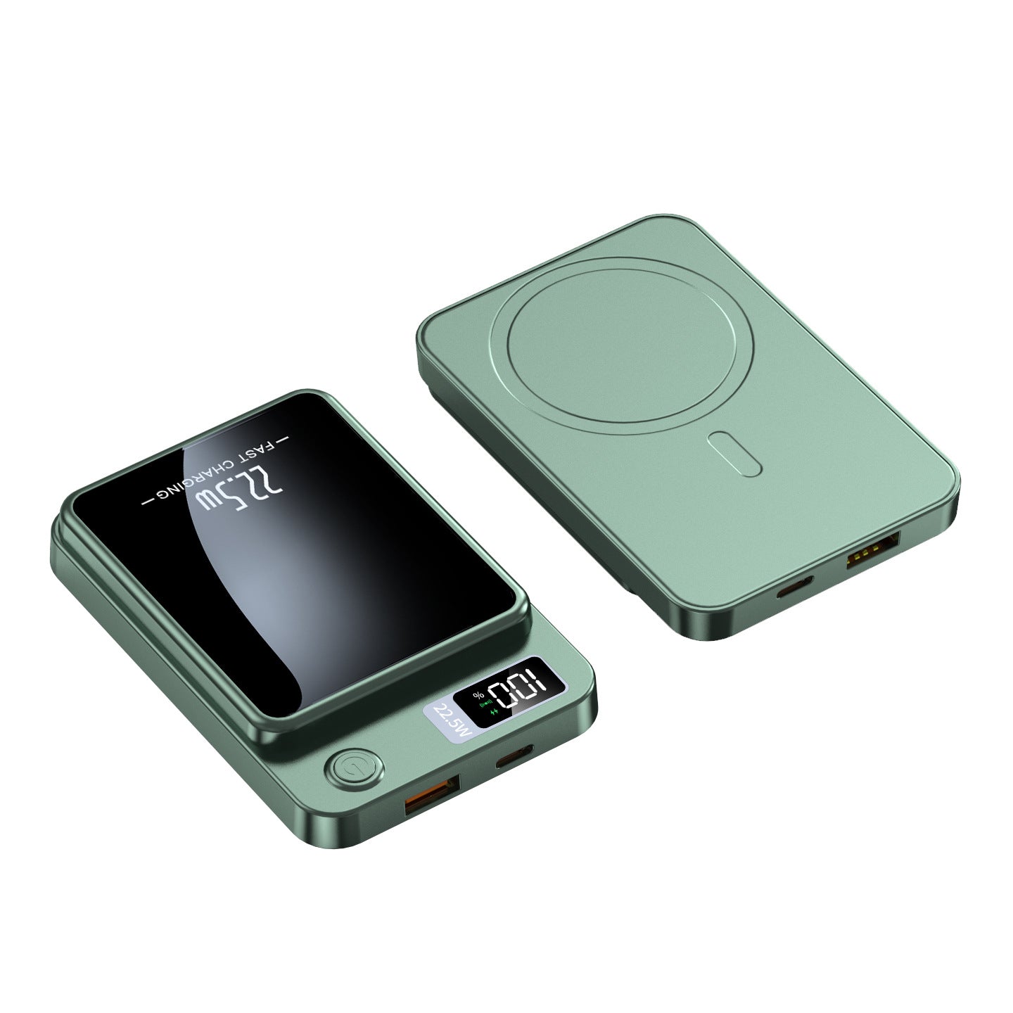 Magnetisk Powerbank 10 000 mAh – Snabbladdning 22.5W med LED-display och MagSafe-stöd
