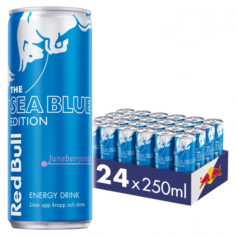 24 x Red Bull Energidryck Sea Blue 250 ml