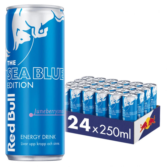 24 x Red Bull energidrikk havblå 250 ml
