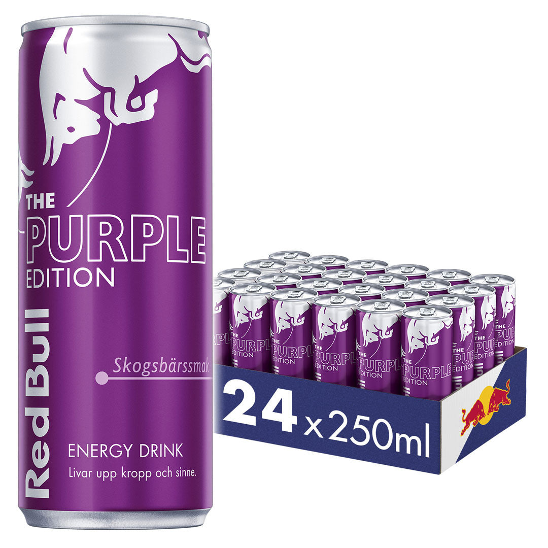 24 x Red Bull Energidryck Purple Edition - Skogsbär 250 ml