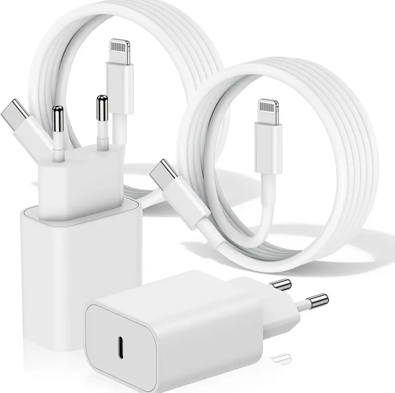 iPhone Laddare 45W Snabbladdare - USB-C till Lightning - 1m