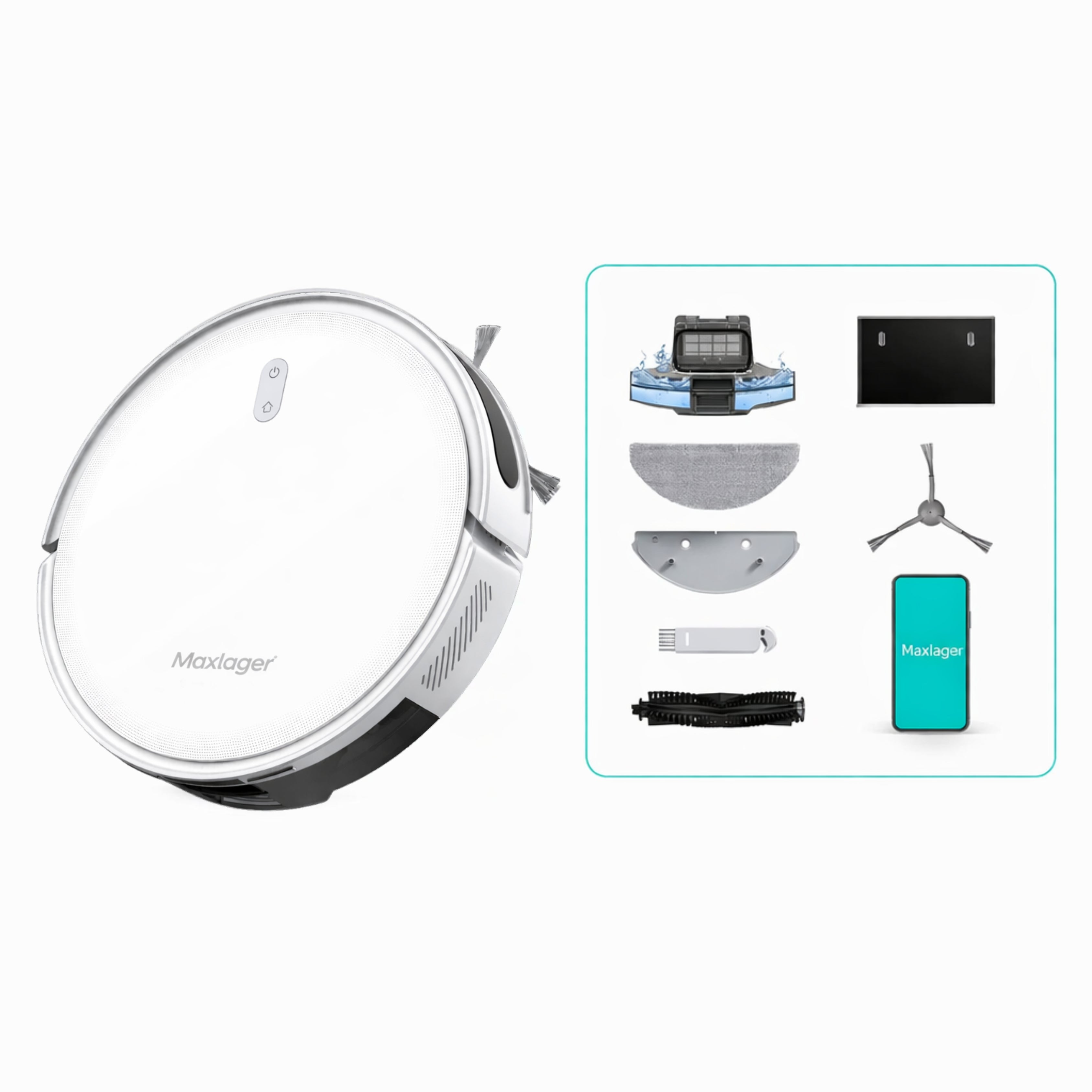 Maxlager T10 3-i-1  Robot dammsugare med moppfunktion