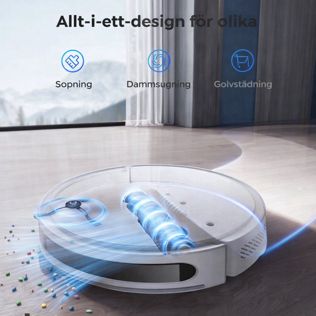 Maxlager T10 3-i-1  Robot dammsugare med moppfunktion