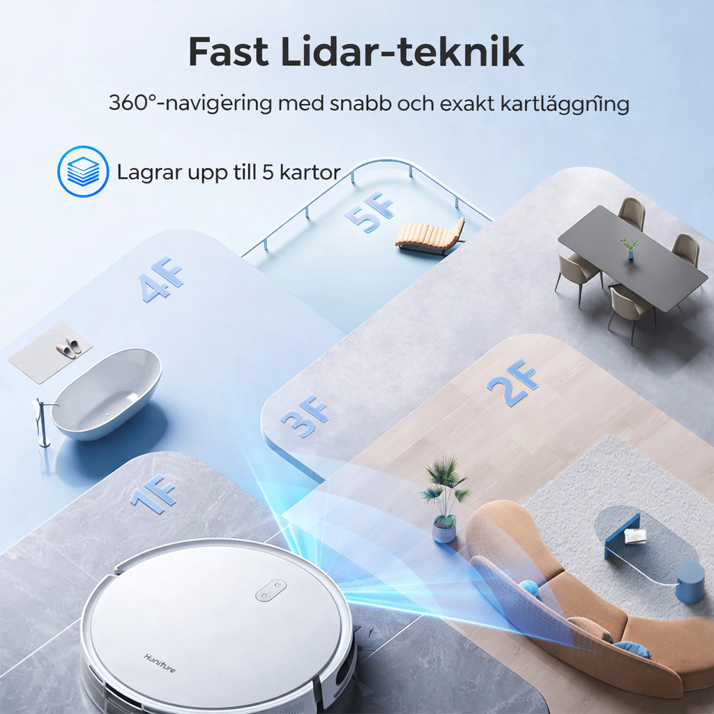 Maxlager T10 3-i-1  Robot dammsugare med moppfunktion