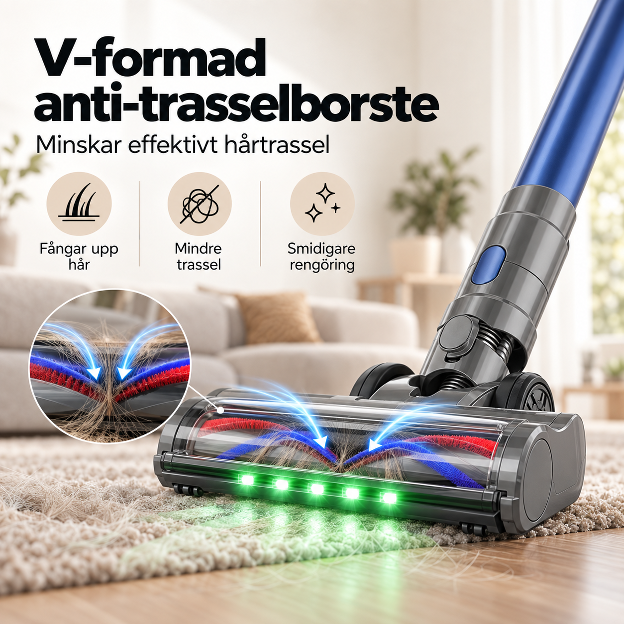 Maxlager V25 - 650W – 60 kPa Avancerad Sladdlös Dammsugare - Skaftdammsugare
