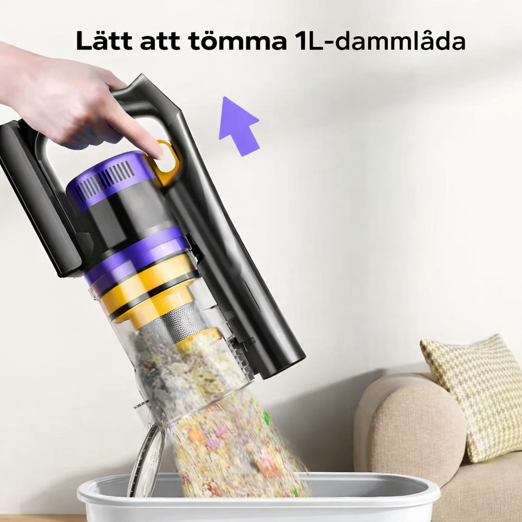 Maxlager X11 Sladdlös Dammsugare - 550W 55 kPa - Skaftdammsugare