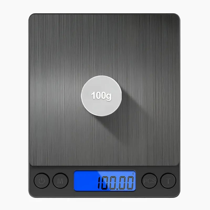 Digital Köksvåg 3000 g – Svart & Vit Elektronisk Vågsensor med LCD-skärm