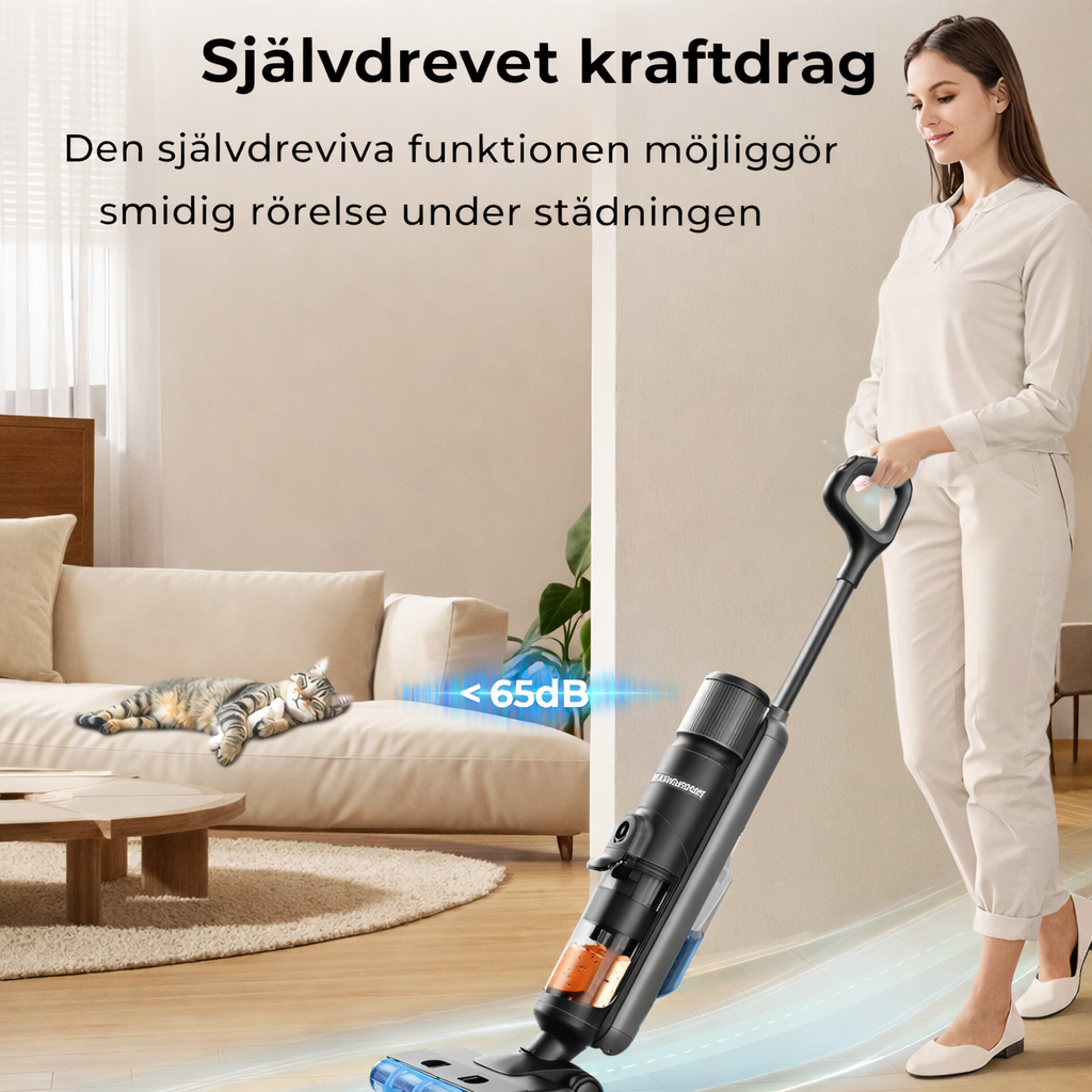 Maxlager M3 2-i-1 Sladdlös Mopp Dammsugare - Skaftdammsugare