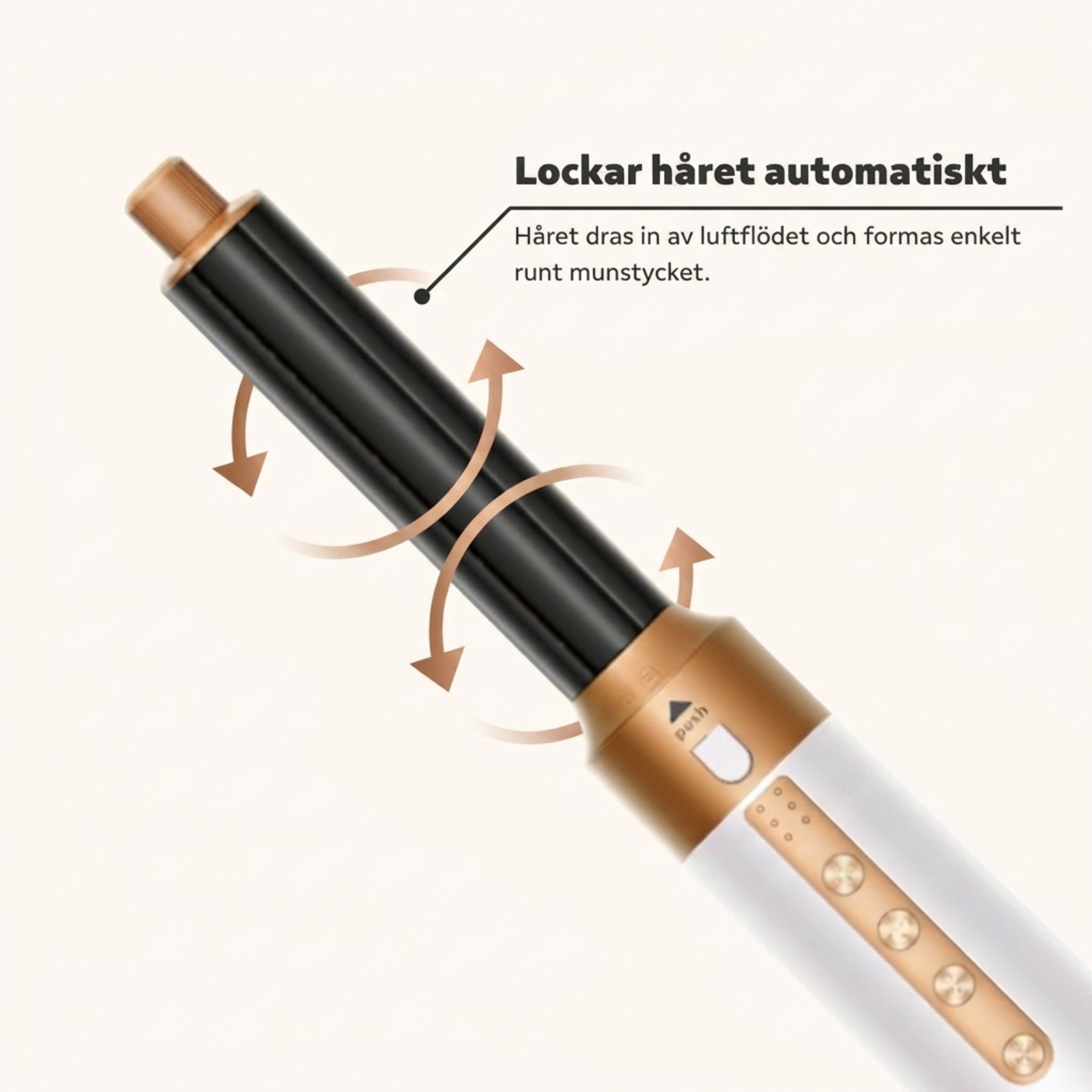 Luvién Pro Multistyler 6-i-1 Hårfön 1400W Vit