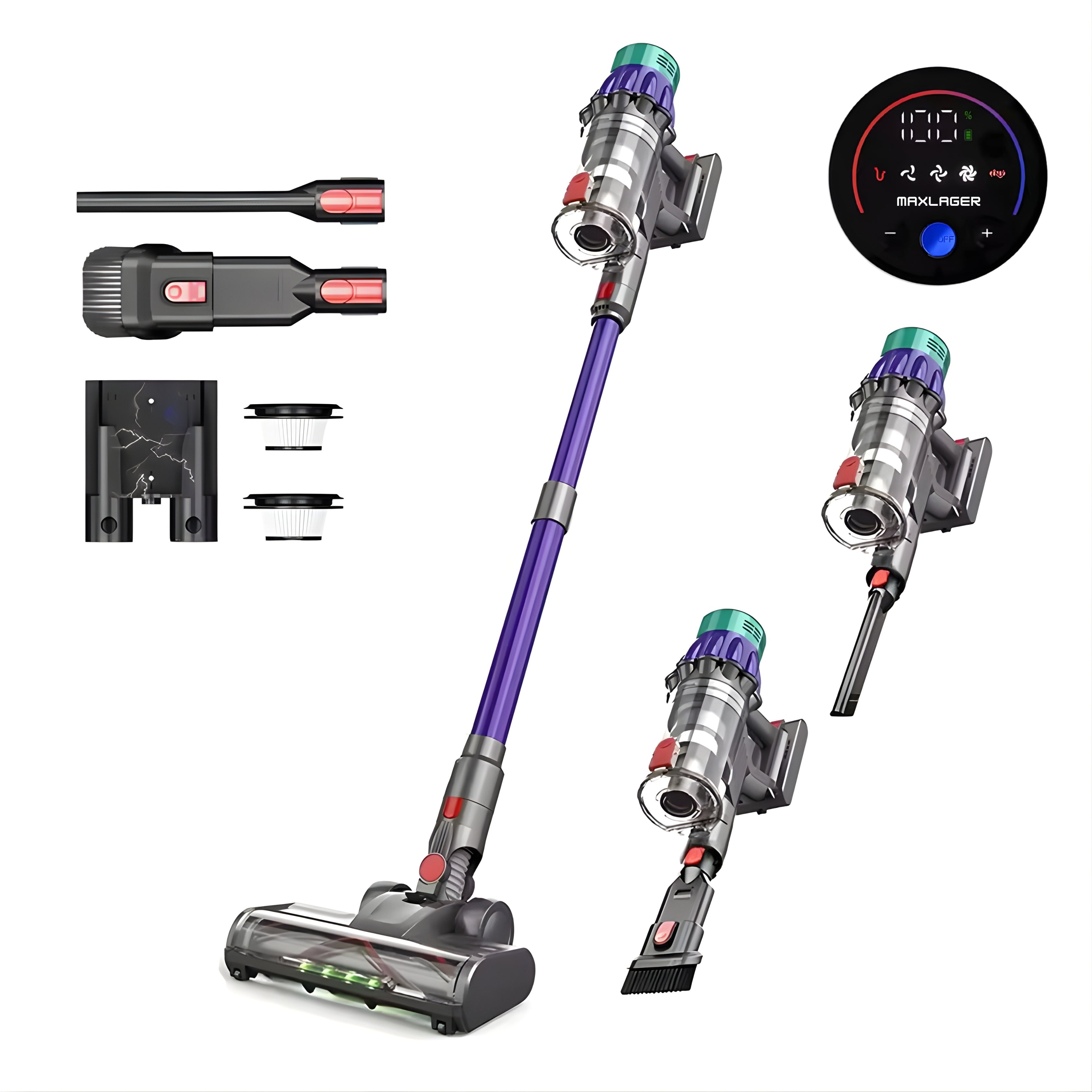 Maxlager V22 - 650W – 55 kPa Avancerad Sladdlös Dammsugare