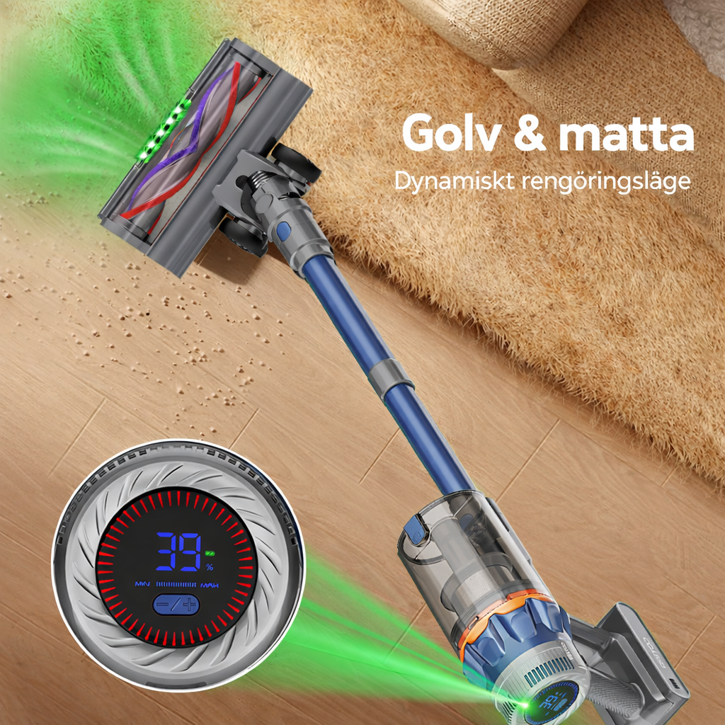Maxlager V25 - 650W – 60 kPa Avancerad Sladdlös Dammsugare - Skaftdammsugare