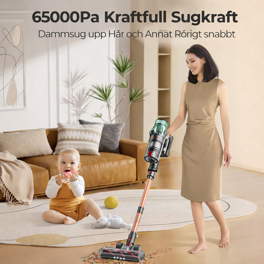 Maxlager V7 Pro Sladdlös Dammsugare - 600W 65 kPa - Skaftdammsugare