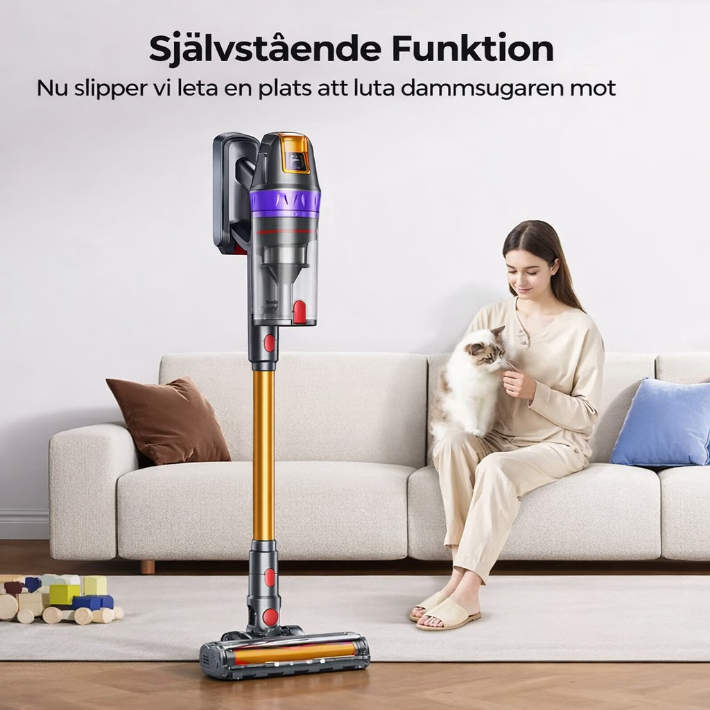 Maxlager VC90 Sladdlös Dammsugare - 600W 65 kPa - Skaftdammsugare