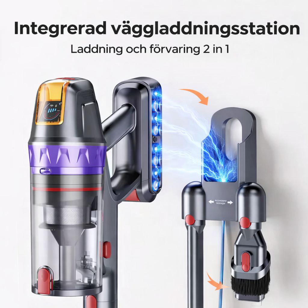 Maxlager VC90 Sladdlös Dammsugare - 600W 65 kPa - Skaftdammsugare