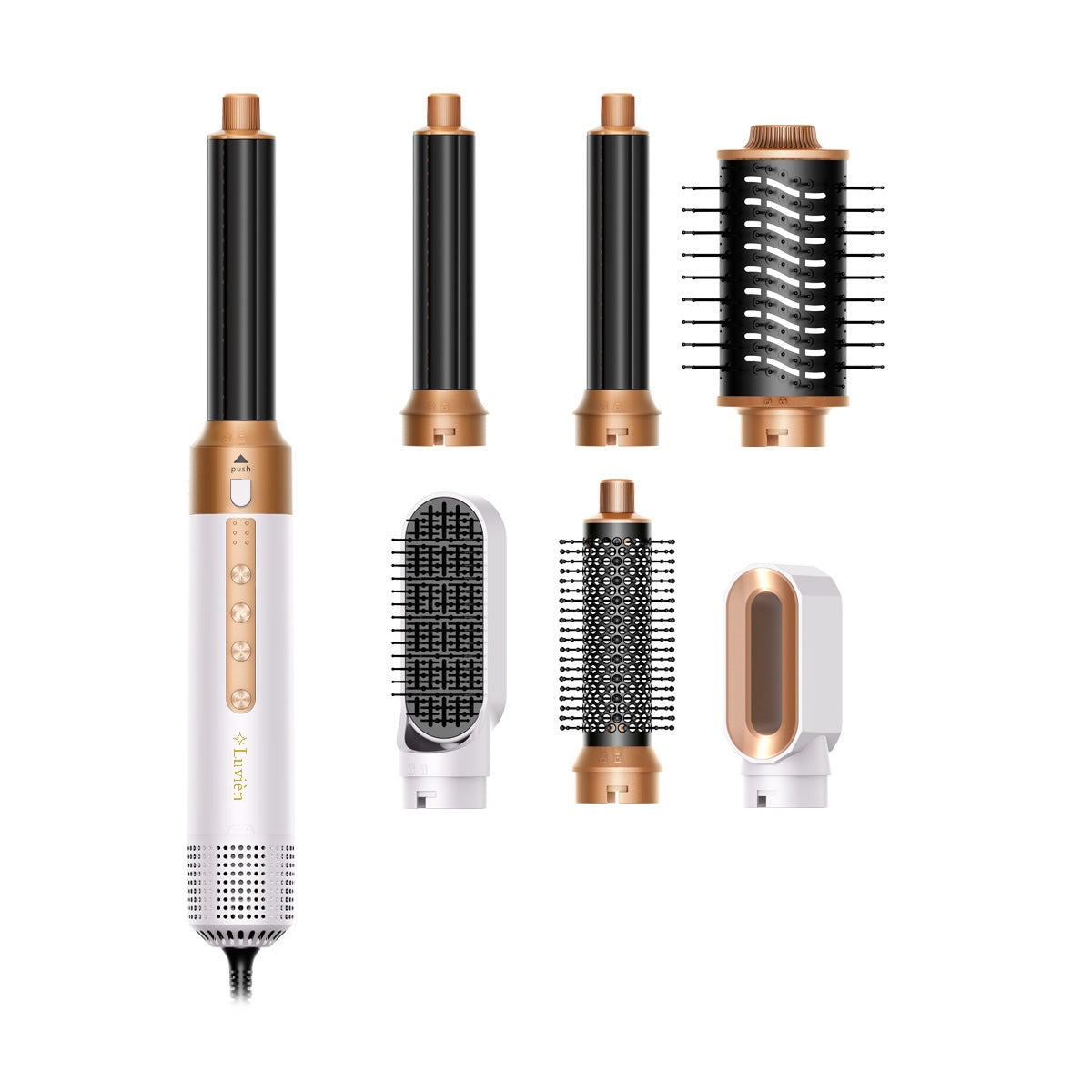 Luvién Pro Multistyler 6-i-1 Hårfön 1400W Vit