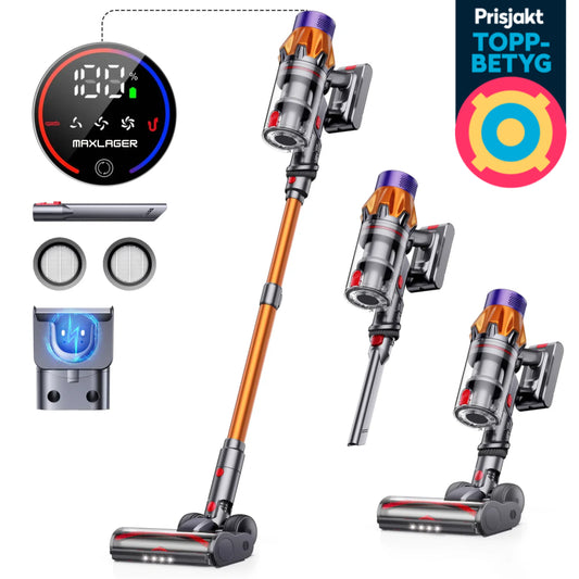 Maxlager Ultra X7 - 550W – 50 kPa Avancerad Sladdlös Dammsugare 2026 - Skaftdammsugare